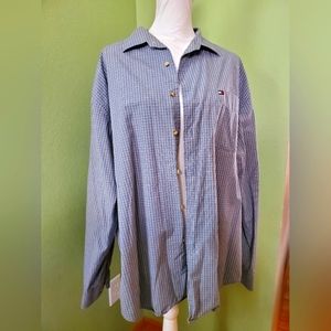 Tommy Hilfiger xl long sleeve plaid button down shirt.